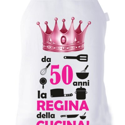 Grembiule Compleanno 50 anni divertente cucina donna Da 50 anni La regina della cucina
