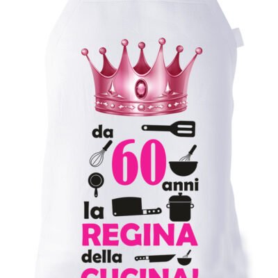 Grembiule Compleanno 60 anni divertente cucina donna Da 60 anni La regina della cucina