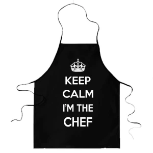 Grembiule da cucina divertenti Keep calm i'm the chef - idea regalo