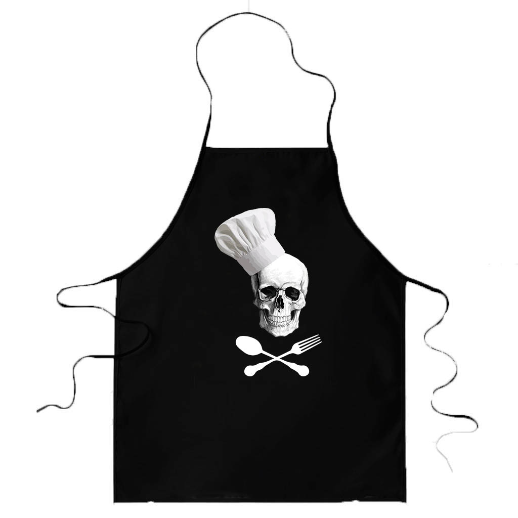 Grembiule da cucina divertenti Skull Chef - teschio - idea regalo -  ColorFamily