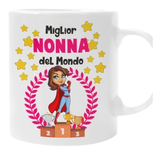 Tazza nonna Miglior nonna del Mondo - idea regalo compleanno - festa dei nonni  - divertenti