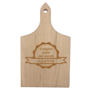 Tagliere da cucina PERSONALIZZABILE Festa del Papà il miglior Papà del mondo (nome del papà) - idea regalo papà