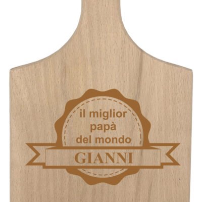 Tagliere da cucina PERSONALIZZABILE Festa del Papà il miglior Papà del mondo (nome del papà) - idea regalo papà