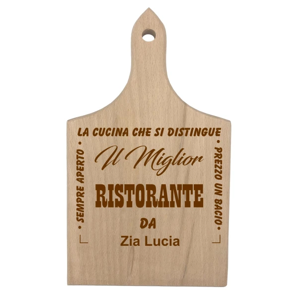 Tagliere da cucina PERSONALIZZABILE Zia Il miglior ristorante da Zia (nome dello zia) - sempre aperto - la cucina che si distingue - idea regalo zia