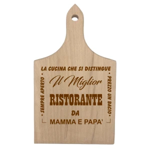 Tagliere da cucina Festa della Mamma Festa del Papà Il miglior ristorante da Mamma e Papà - sempre aperto - la cucina che si distingue - idea regalo mamma papà