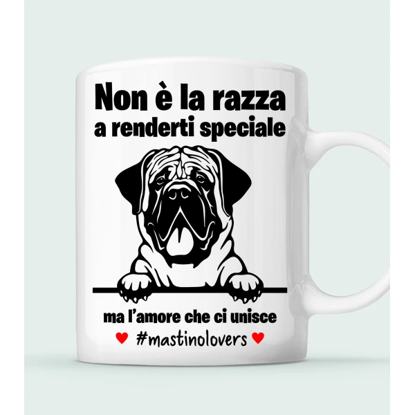 Tazza Levriero Non è la razza che conta ma l'amore che ci unisce tazza mug divertenti - immagine 3