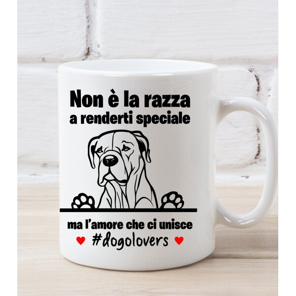 Tazza Doberman Non è la razza che conta ma l'amore che ci unisce tazza mug divertenti - immagine 4