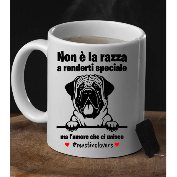 Tazza Levriero Non è la razza che conta ma l'amore che ci unisce tazza mug divertenti - immagine 5