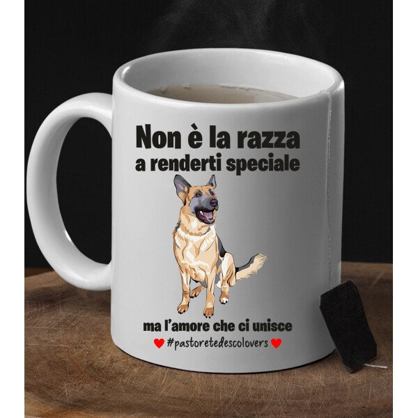 Tazza Mastino Non è la razza che conta ma l'amore che ci unisce tazza mug divertenti - immagine 5