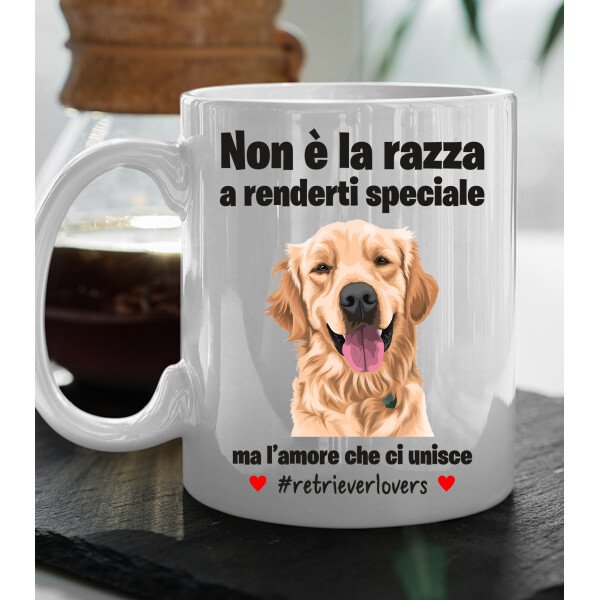 Tazza Dogo Argentino Non è la razza che conta ma l'amore che ci unisce tazza mug divertenti - immagine 2