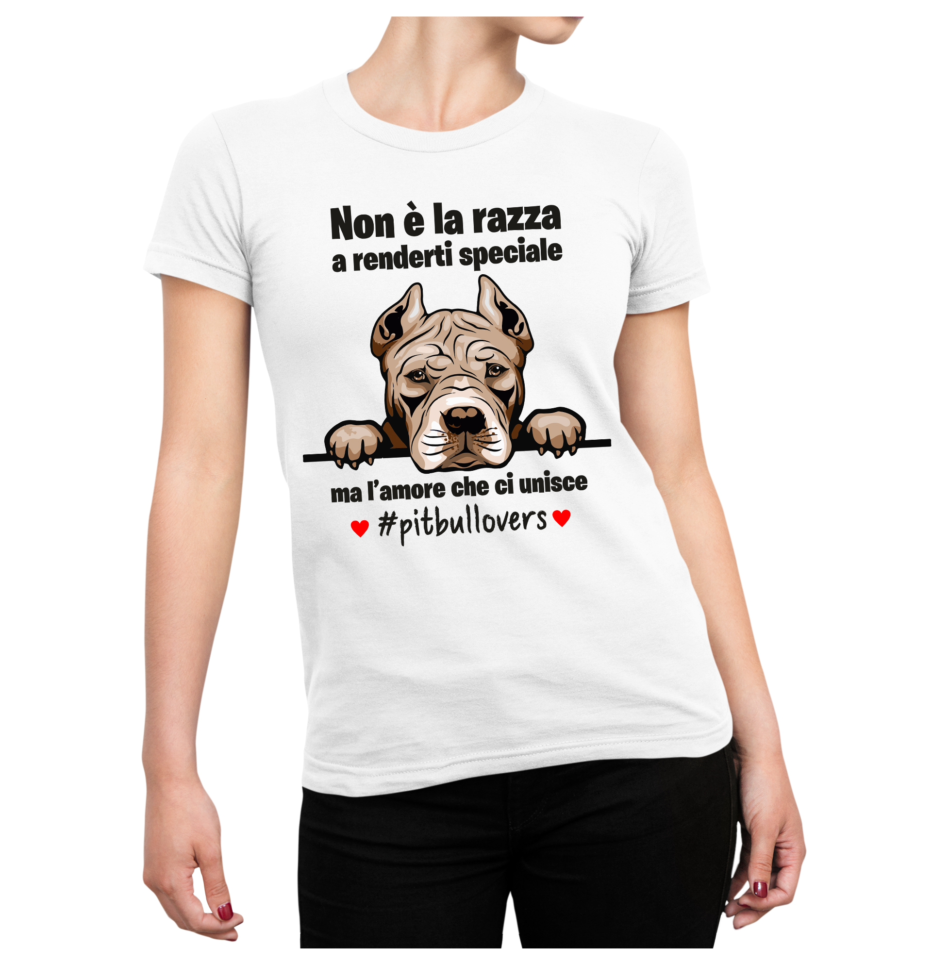 Maglietta Barboncino Uomo Non è la razza che conta ma l'amore che ci unisce  T-Shirt Uomo divertenti - ColorFamily