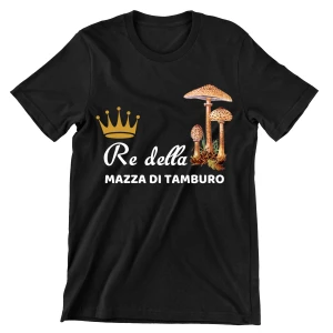Maglietta Funghi Mazza di Tamburo Re della Mazza di Tamburo divertente Uomo