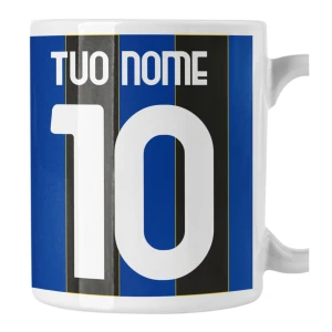 Tazza Mug PERSONALIZZA NOME E NUMERO nerazzurro dea tifoso Regalo Calcio