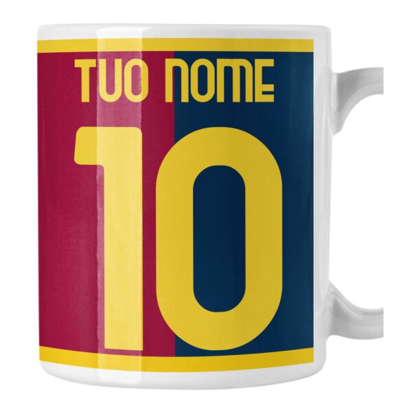 Tazza Mug PERSONALIZZA NOME E NUMERO rossoblu genoano tifoso Regalo Calcio