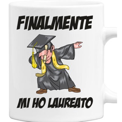 Tazza Laurea Uomo Finalmente Mi ho Laureato tazza mug laureato divertente Regalo Laurea