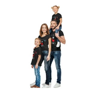 T-Shirt magliette Coordinate famiglia conta km - set magliette per tutta la famiglia