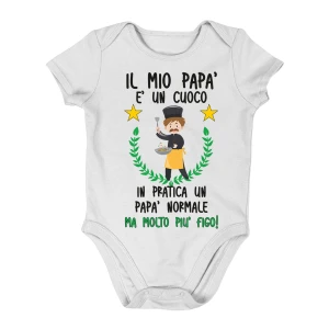Body neonato PERSONALIZZABILE Cuoco Papà Nonno Zio Padrino body neonato divertenti