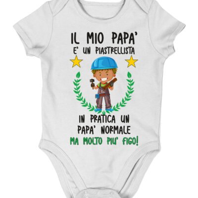 Body neonato PERSONALIZZABILE Piastrellista Papà Nonno Zio Padrino body neonato divertenti