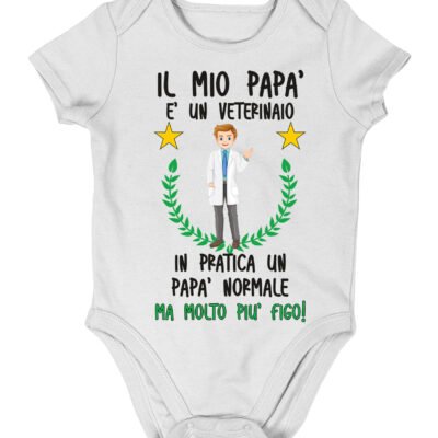 Body neonato PERSONALIZZABILE Veterinaio Papà Nonno Zio Padrino body neonato divertenti