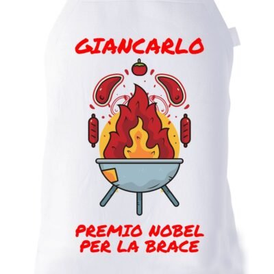 Grembiule cucina divertenti PERSONALIZZABILE Premio Nobel per la brace regalo humor chef cuoco griller barbecue pizza griglia