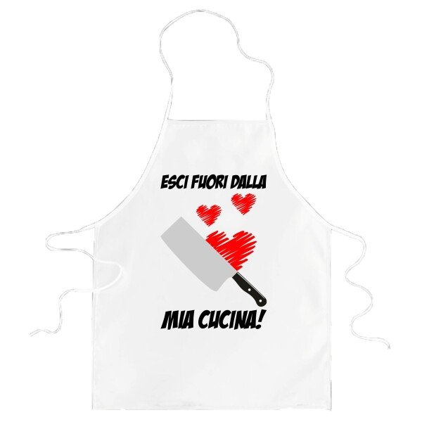 Grembiule da cucina divertenti Esci fuori dalla mia cucina Idea Regalo Matrimonio SanValentino Anniversario