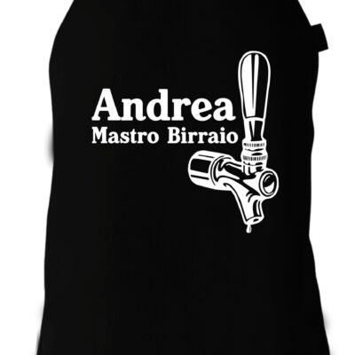 Grembiule cucina divertenti PERSONALIZZABILE Mastro BIrraio regalo humor chef cuoco griller barbecue pizza griglia