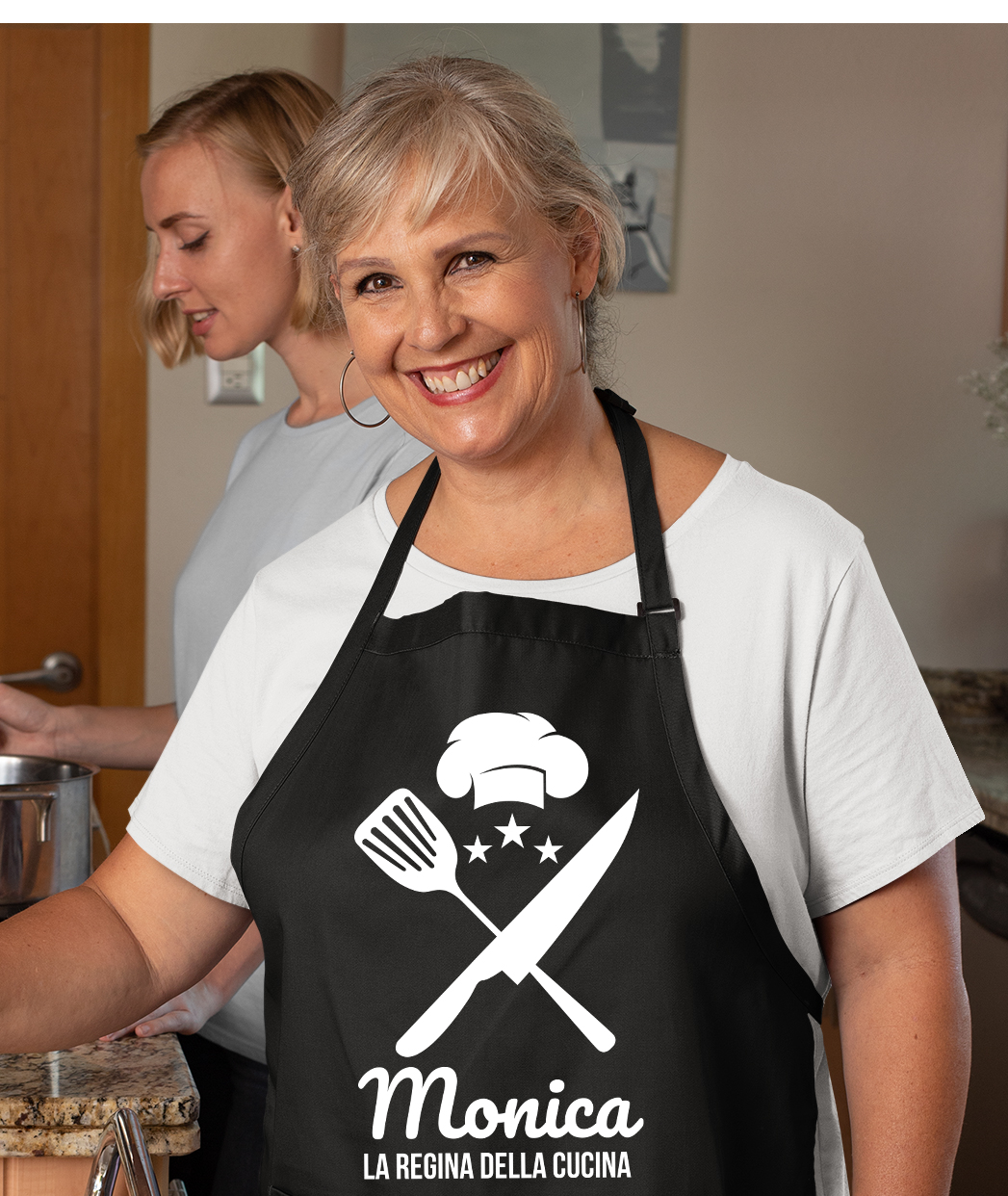 Grembiule cucina divertenti PERSONALIZZABILE la Regina della cucina regalo  humor chef cuoco griller barbecue pizza griglia - ColorFamily