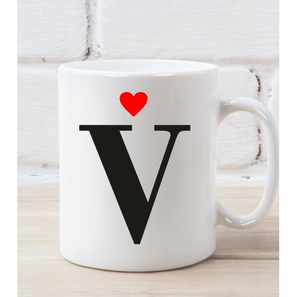 Coppia Tazze Mug Sanvalentino Personalizzabile Iniziale Personalizza con Iniziale Amore Innamorati Fidanzati Regalo Lui e Lei - immagine 3