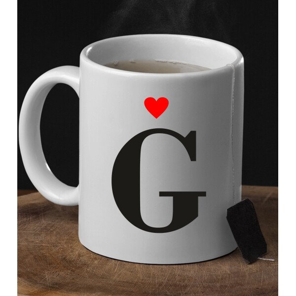 Coppia Tazze Mug Sanvalentino Personalizzabile Iniziale Personalizza con Iniziale Amore Innamorati Fidanzati Regalo Lui e Lei - immagine 4