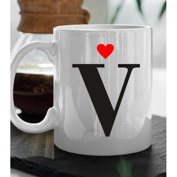 Coppia Tazze Mug Sanvalentino Personalizzabile Iniziale Personalizza con Iniziale Amore Innamorati Fidanzati Regalo Lui e Lei - immagine 5