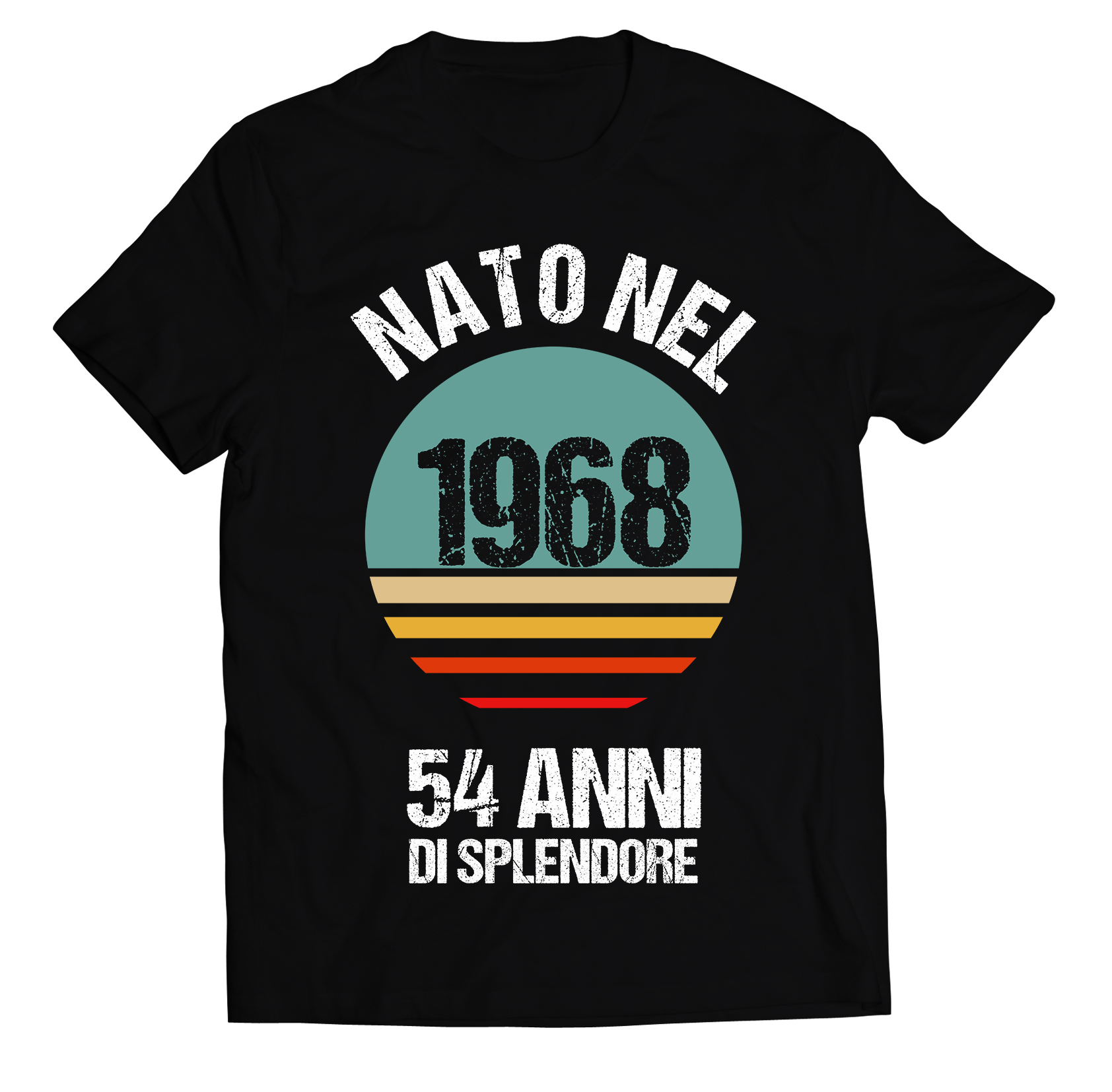 Maglietta 54 anni Compleanno Uomo Nato nel 1968, 54 anni di splendore -  idea regalo compleanno - ColorFamily