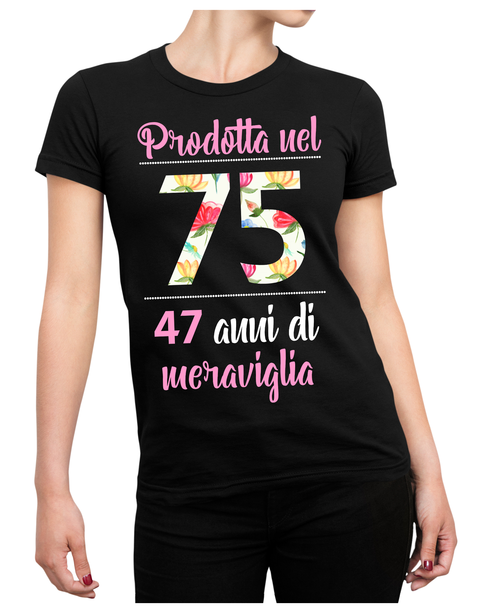 Puzzletee Shopper Compleanno Donna 47 Anni Personalizzata - Le