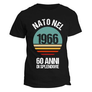 Maglietta 60 anni Compleanno Uomo Nato nel Anno Personalizzabile, 60 anni di splendore - idea regalo compleanno