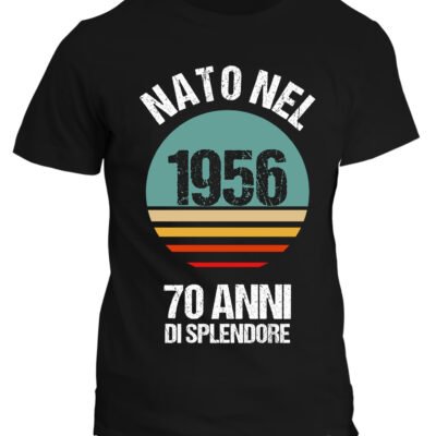 Maglietta 70 anni Compleanno Uomo Nato nel Anno Personalizzabile, 70 anni di splendore - idea regalo compleanno