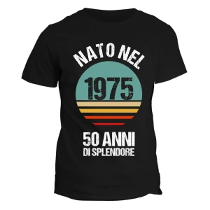 Maglietta 50 anni Compleanno Uomo Nato nel Anno Personalizzabile, 50 anni di splendore - idea regalo compleanno