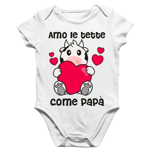 Body Papà Neonato Festa del Papà Amo le tette come Papà divertente Regalo Papà