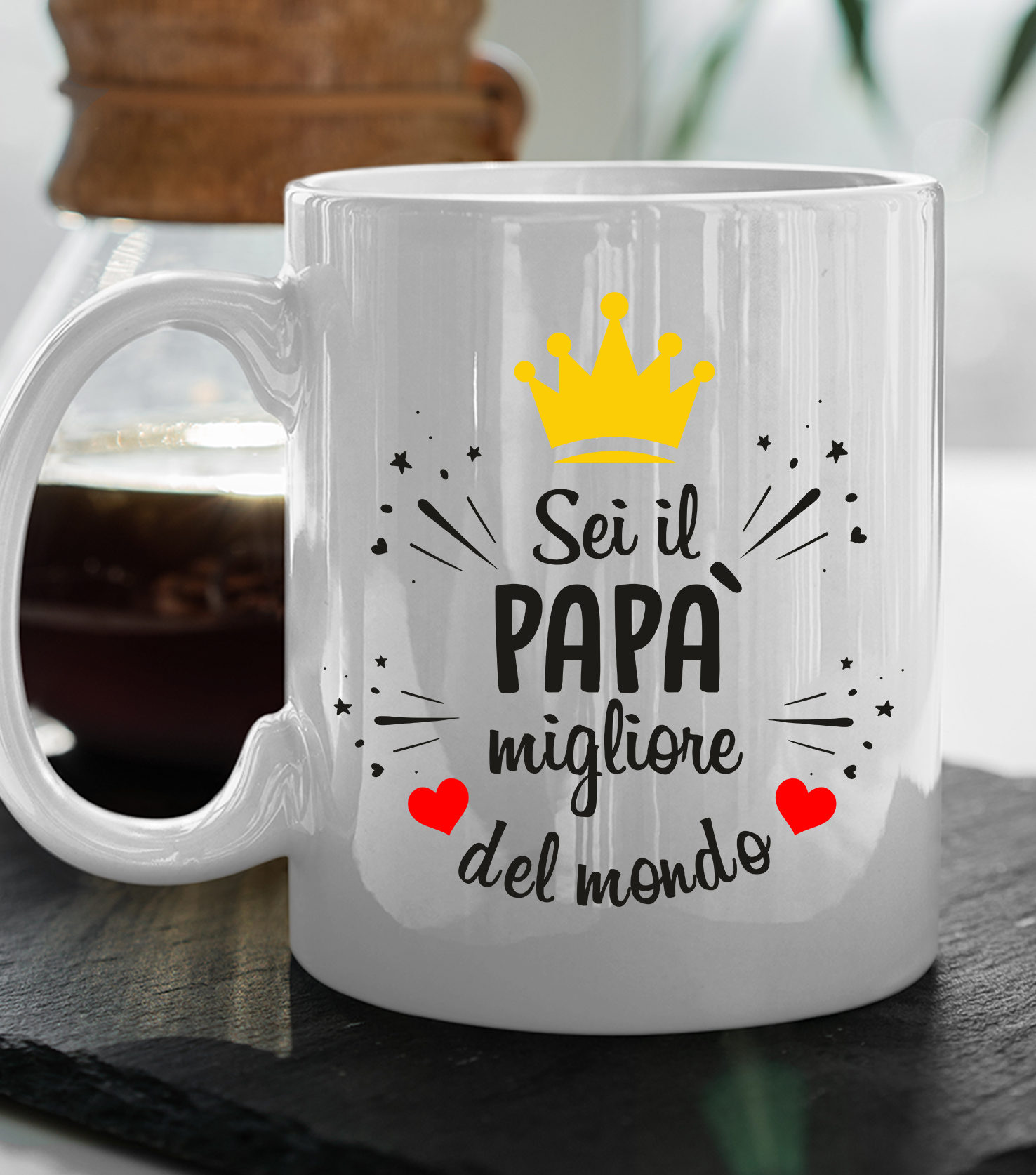 Tazza Papà Sei il papà Migliore del Mondo Regalo Papà Festa del papà Mug in  ceramica - ColorFamily