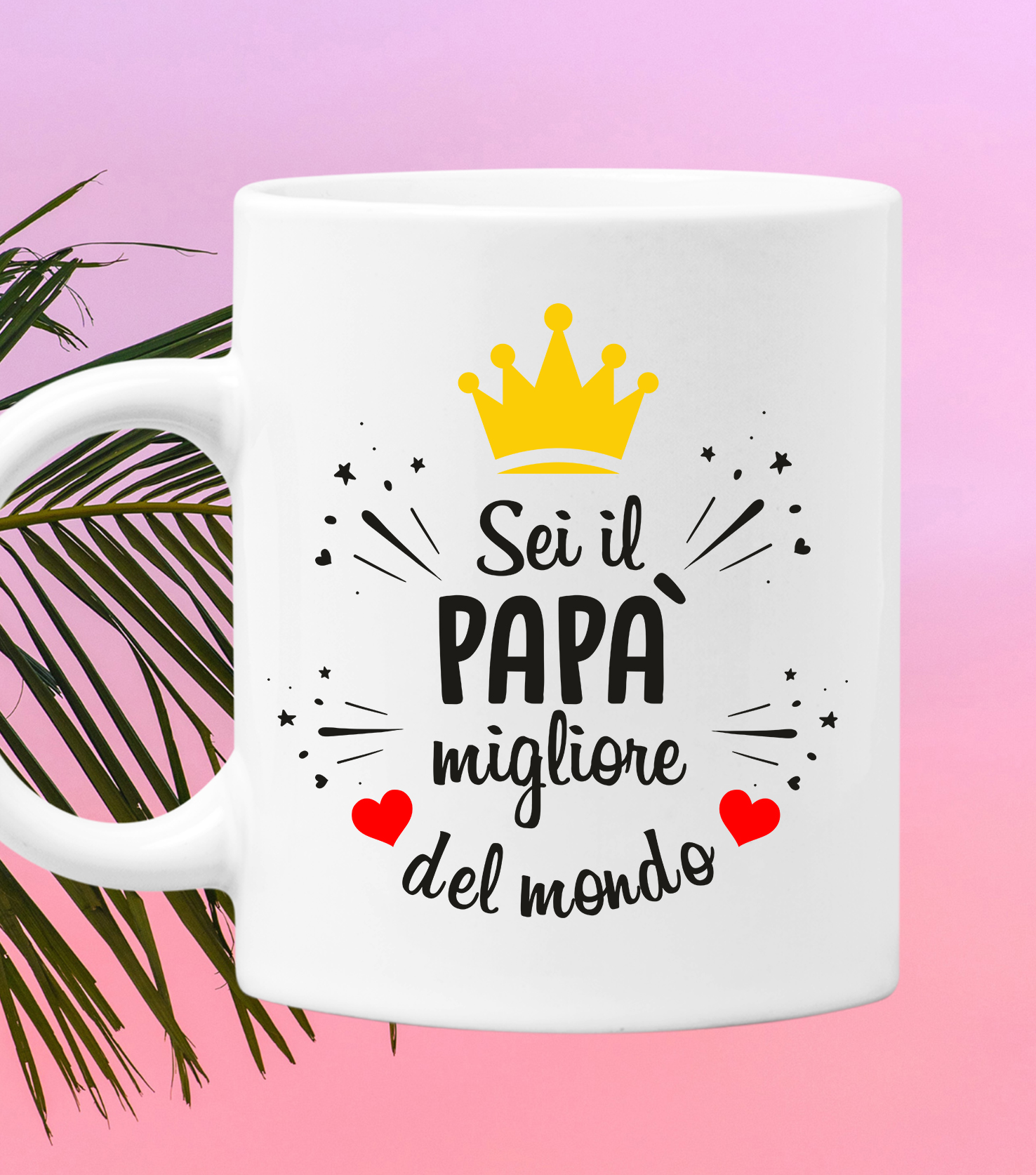 Tazza Papà Top Tazza/Mug Idea regalo Lavabile Festa del Papà Ceramica  Personalizzata con Nomi
