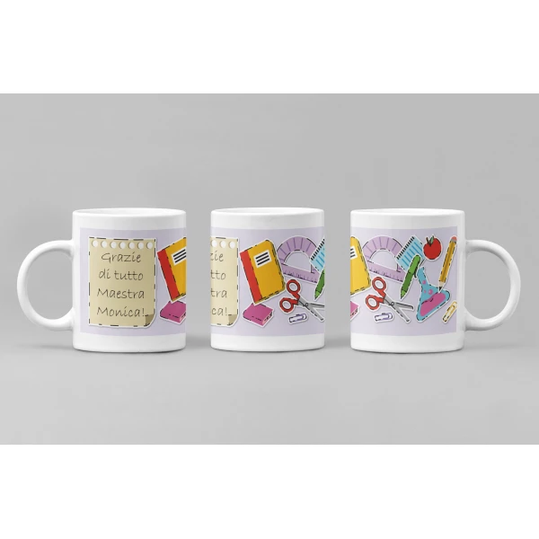 Tazza Maestra PERSONALIZZABILE Regalo Maestra Grazie di Tutto Maestra Mug in ceramica - immagine 5