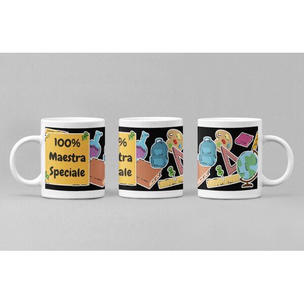 Tazza Maestra Regalo Maestra 100% Maestra Speciale Mug in ceramica - immagine 5