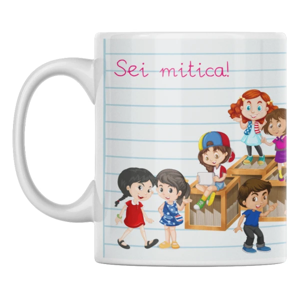 Tazza Maestra Regalo Maestra L'insegnante ti prende per mano, ti apre la mente, ti tocca il cuore Grazie Maestra Mug in ceramica - immagine 6