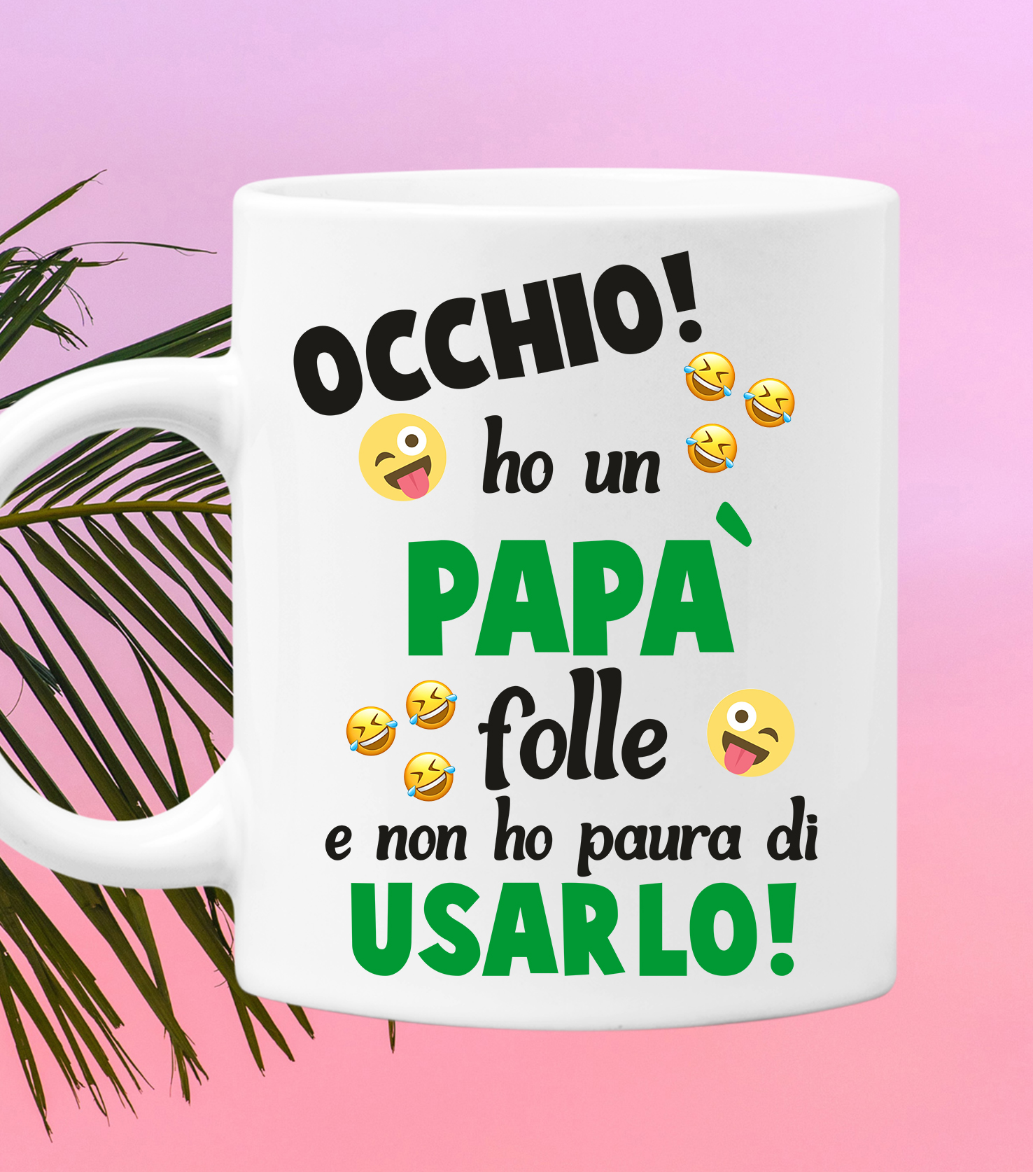 Tazza Papà Occhio ho un papà folle Regalo Papà Festa del papà Mug in  ceramica - ColorFamily