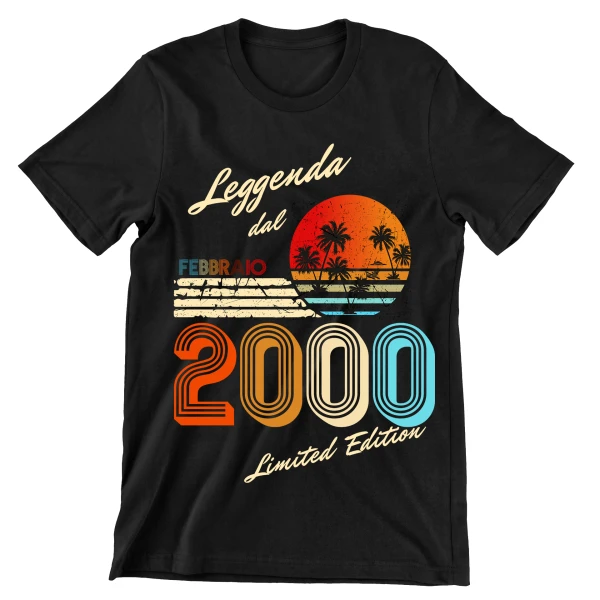 Maglietta Compleanno Febbraio Anno Personalizzabile leggenda dal Febbraio - limited edition - t shirt