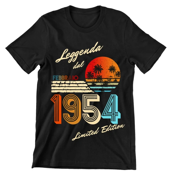 Maglietta Compleanno Febbraio Anno Personalizzabile leggenda dal Febbraio - limited edition - t shirt - immagine 4