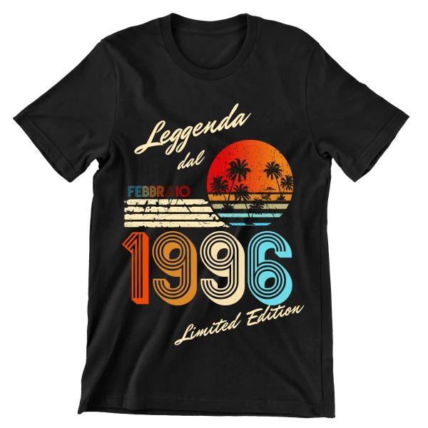 Maglietta Compleanno Febbraio Anno Personalizzabile leggenda dal Febbraio - limited edition - t shirt - immagine 7
