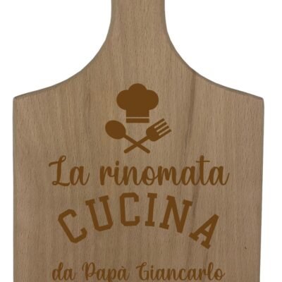 Tagliere Papà PERSONALIZZABILE festa del papà La rinomata cucina da papà Regalo papà