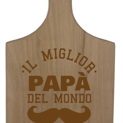Tagliere Papà PERSONALIZZABILE festa del papà Il miglior papà del mondo Regalo papÃ