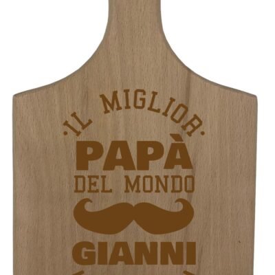 Tagliere Papà PERSONALIZZABILE festa del papà Il miglior papà del mondo ti vogliamo bene Regalo papÃ