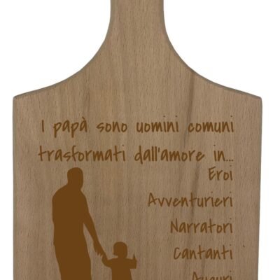 Tagliere Papà PERSONALIZZABILE festa del papà Auguri papà Regalo papÃ