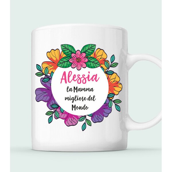 Tazza Mamma PERSONALIZZABILE La Mamma migliore del mondo Regalo Mamma Festa della Mamma Mug in Ceramica - immagine 3